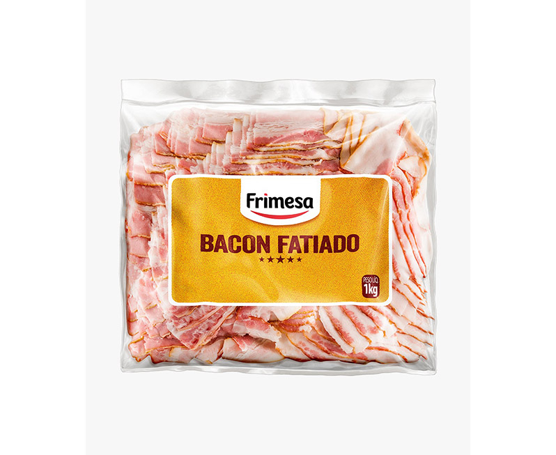 BACON FATIADO CONG 1KG - FRIMESA