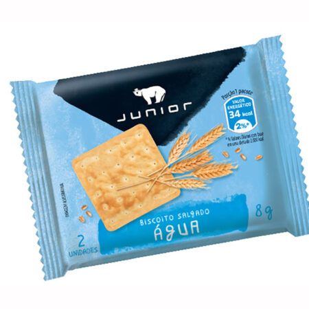 BISCOITO AGUA E SAL 180X8G JUNIOR