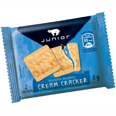 BISCOITO CREAM CRACKER 180X8G JUNIOR