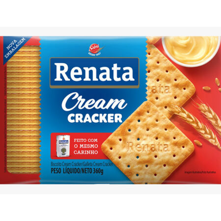BISCOITO CREAM CRACKER 20X360GRS RENATA
